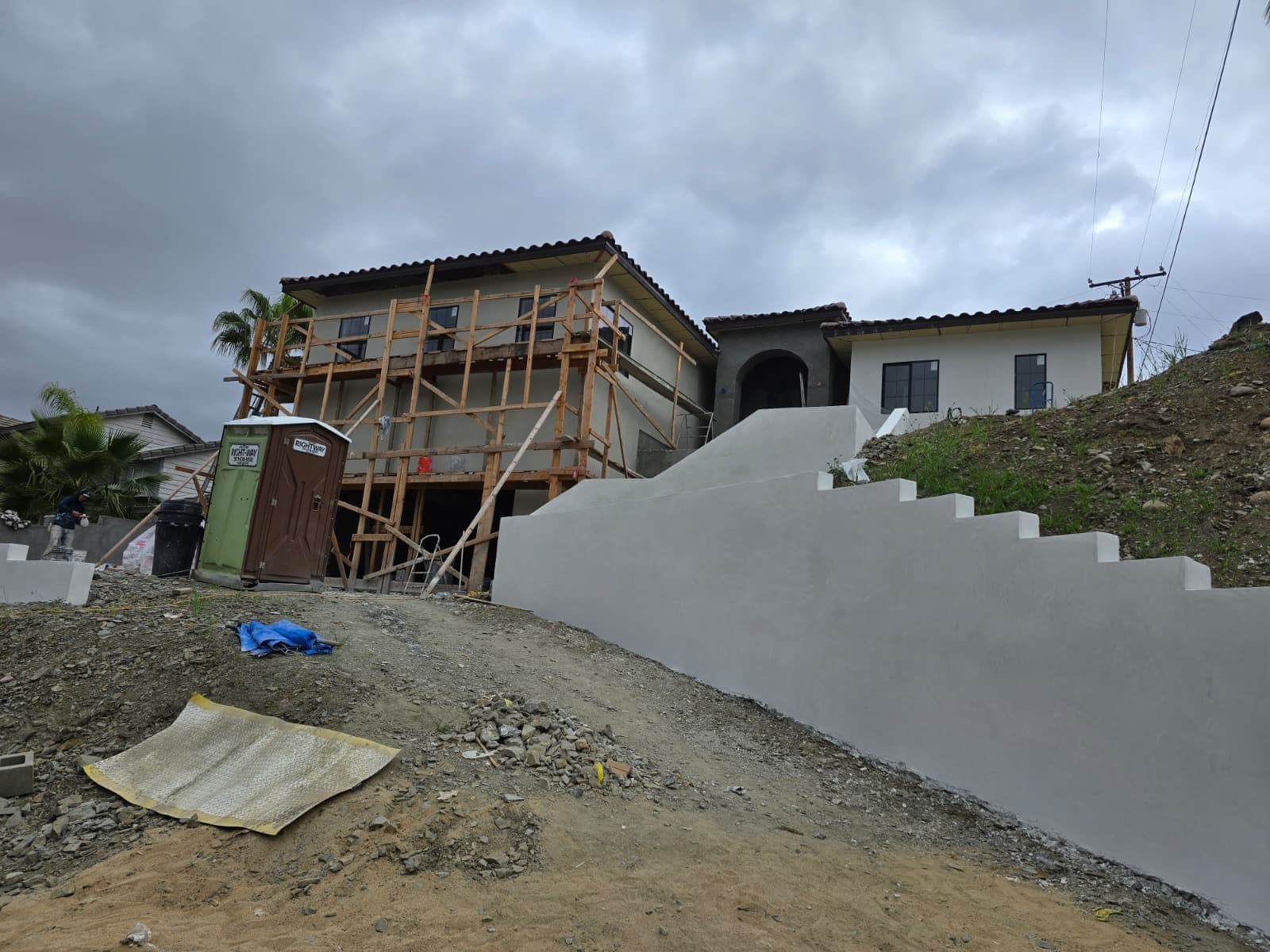 Spanish revival stucco restoration
