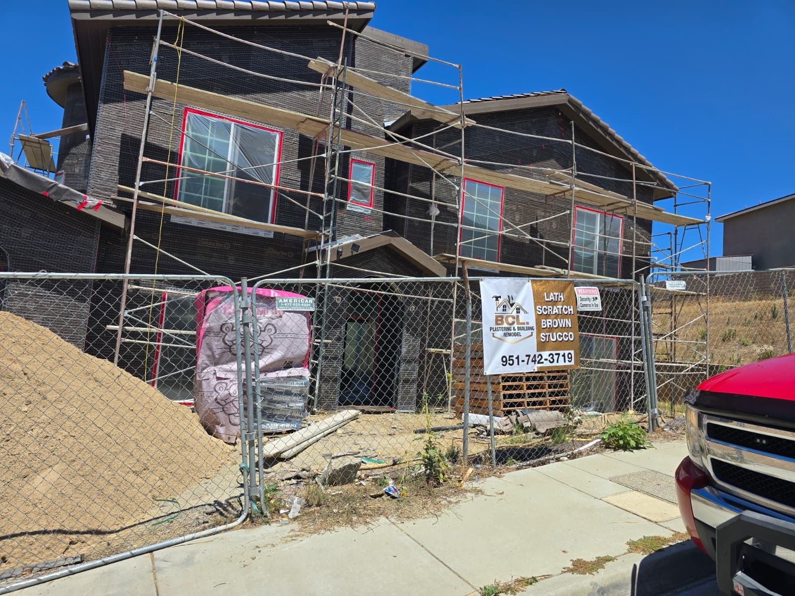 Spanish revival stucco restoration in Riverside